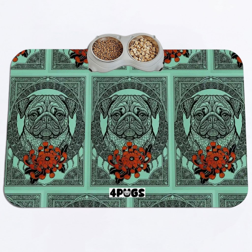 Milo  - Premium Leather Dog Food Mat