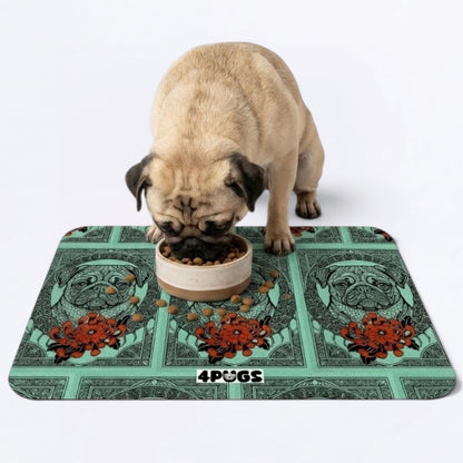 Milo  - Premium Leather Dog Food Mat