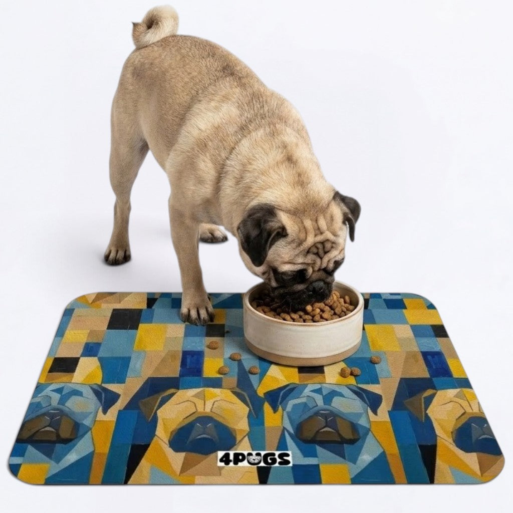 Winston - Premium Leather Dog Food Mat