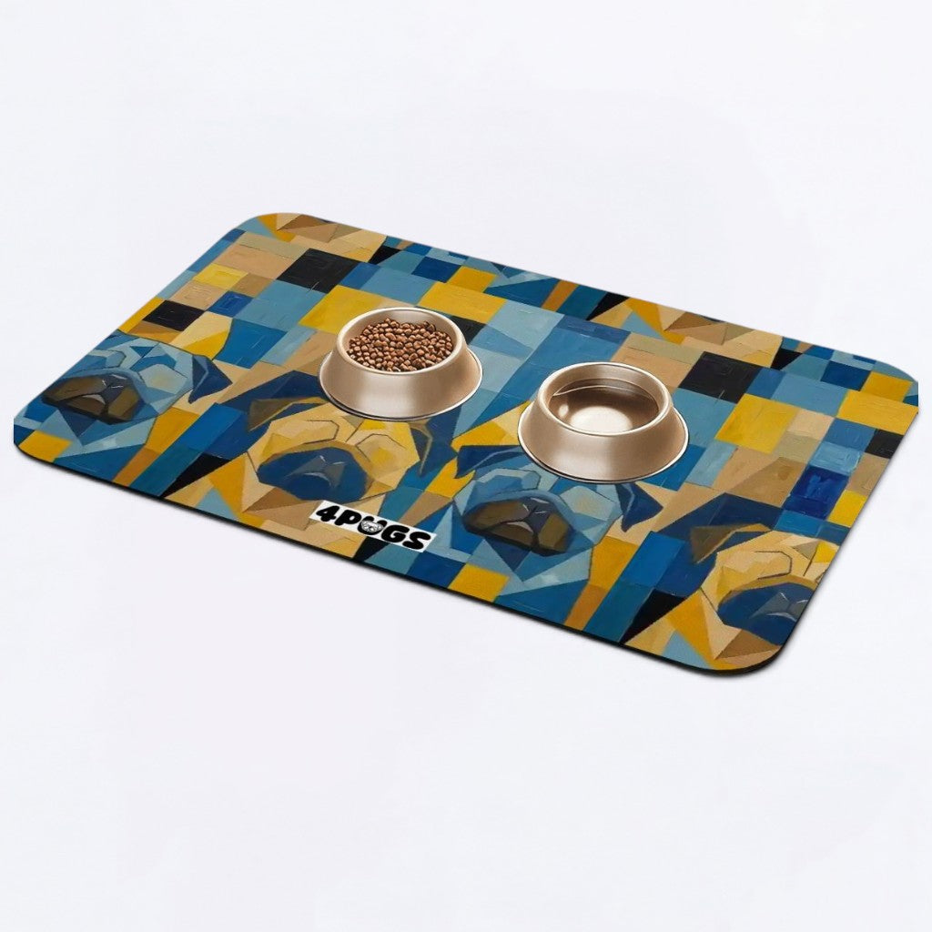 Winston - Premium Leather Dog Food Mat
