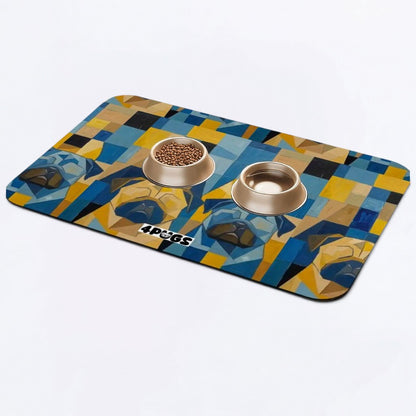 Winston - Premium Leather Dog Food Mat