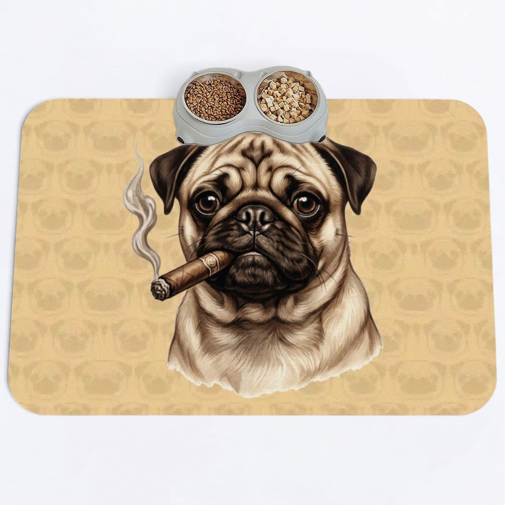 Coco - Premium Leather Dog Food Mat