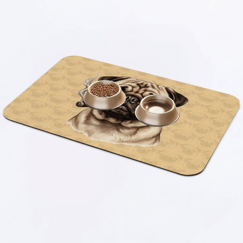 Coco - Premium Leather Dog Food Mat