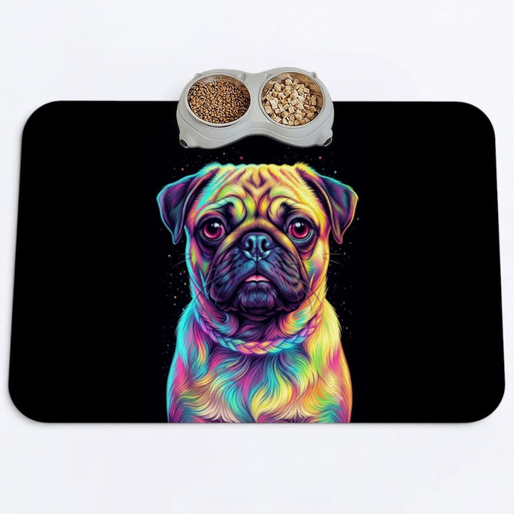 Bear  - Premium Leather Dog Food Mat