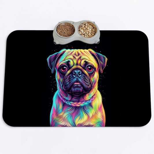 Bear  - Premium Leather Dog Food Mat
