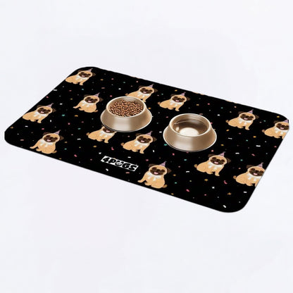 Thor - Premium Leather Dog Food Mat