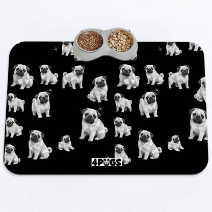 BLue - Premium Leather Dog Food Mat