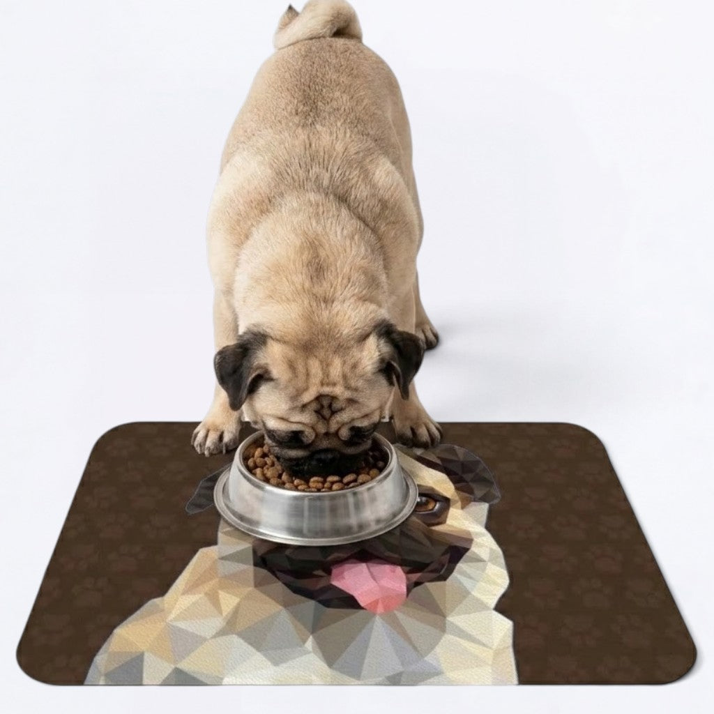Milo - Premium Leather Dog Food Mat