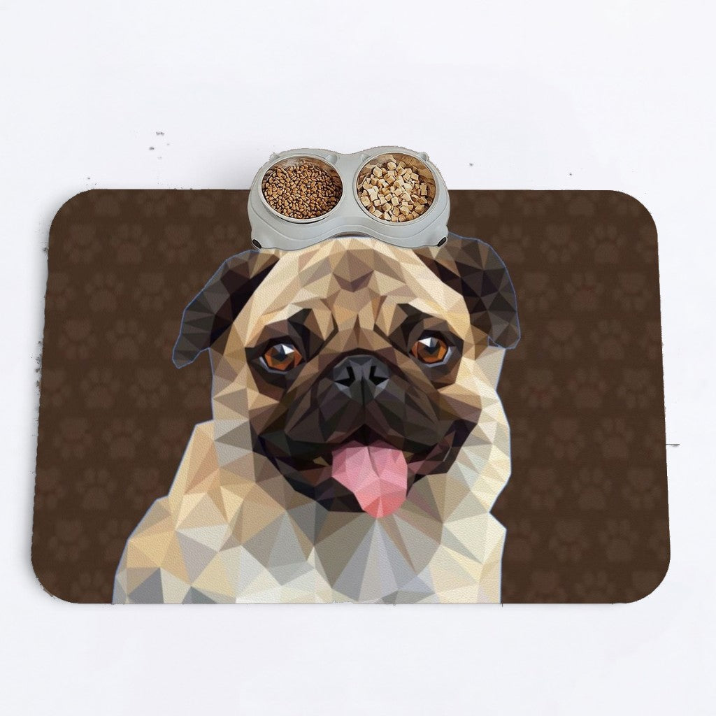 Milo - Premium Leather Dog Food Mat