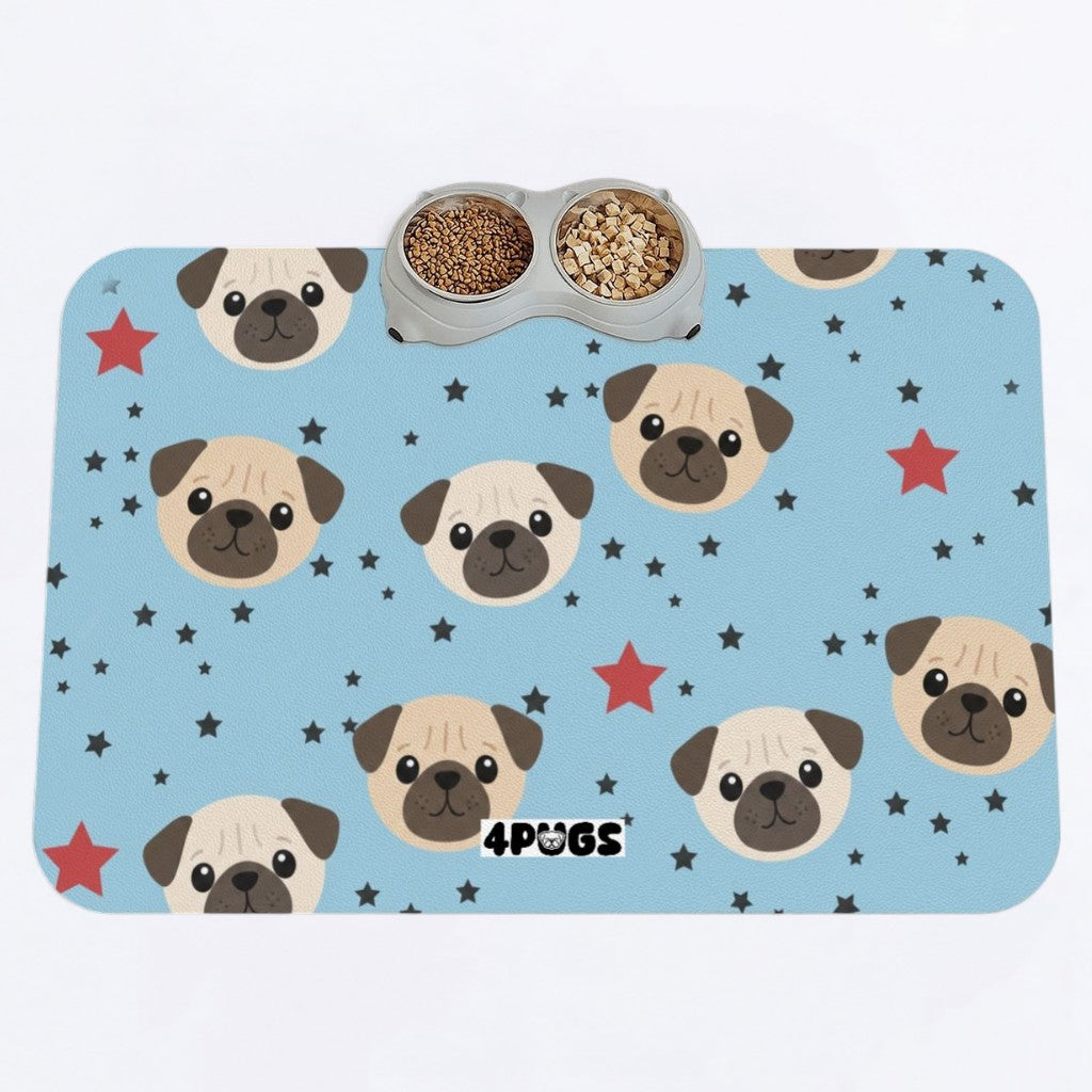 Diesel  - Premium Leather Dog Food Mat