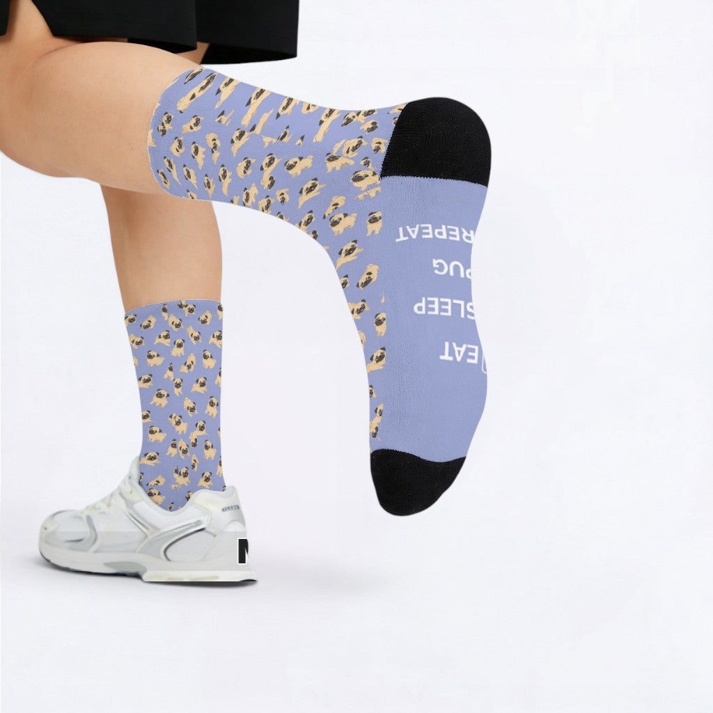 Missy  - Funny Pug Socks | Unisex Crew Socks