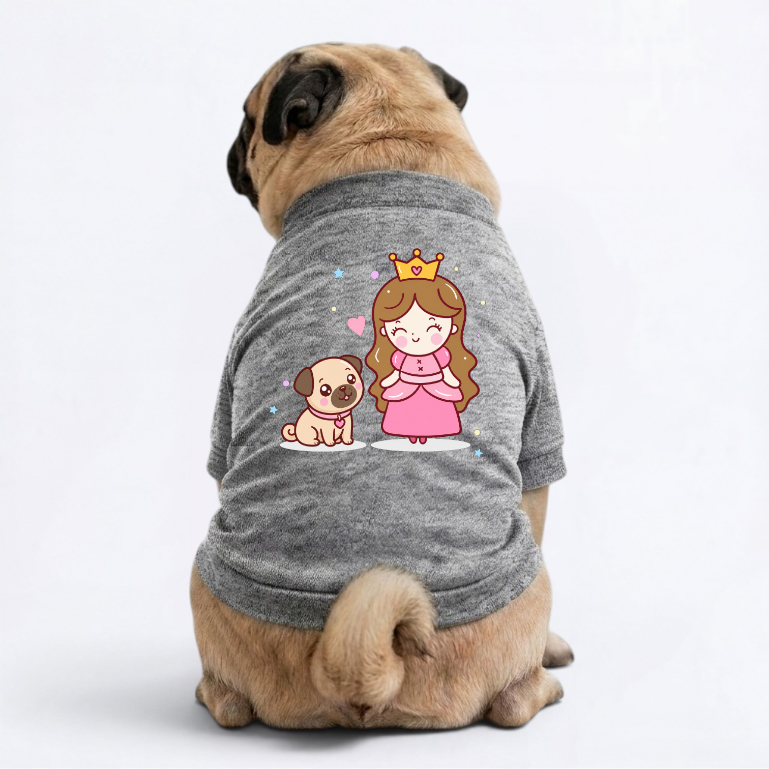 Mochi   - Pug Cardigan Sweatshirt