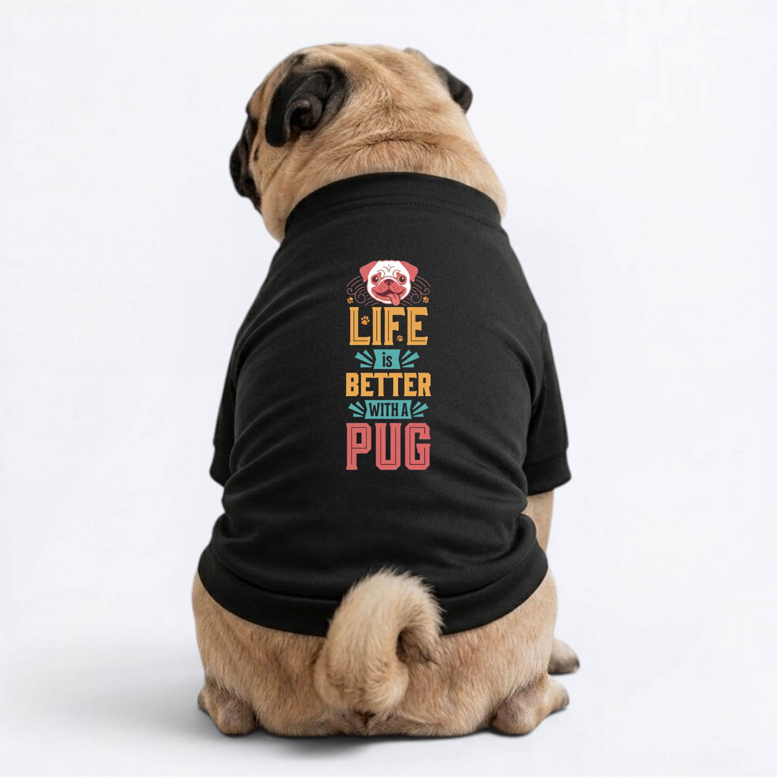Otis  - Pug Cardigan Sweatshirt