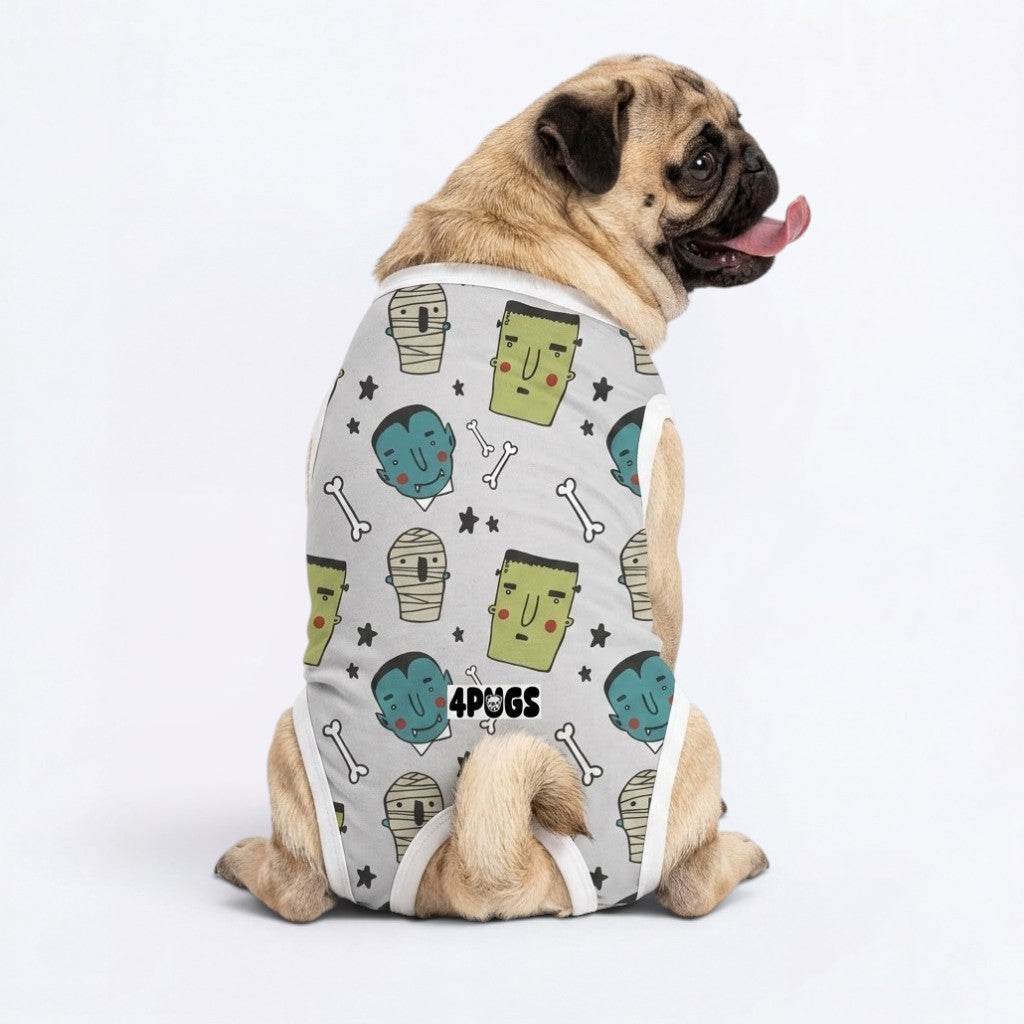 Ghost - Pug Surgery Recovery Suit