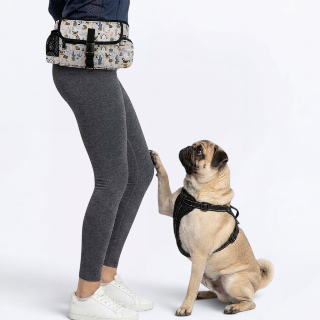 Zoey - Pug Treat Training Pouch | Outdoor Storage Waist Bag