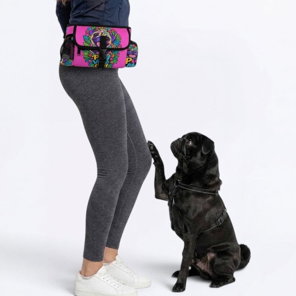 Rosie - Pug Treat Training Pouch | Outdoor Storage Waist Bag