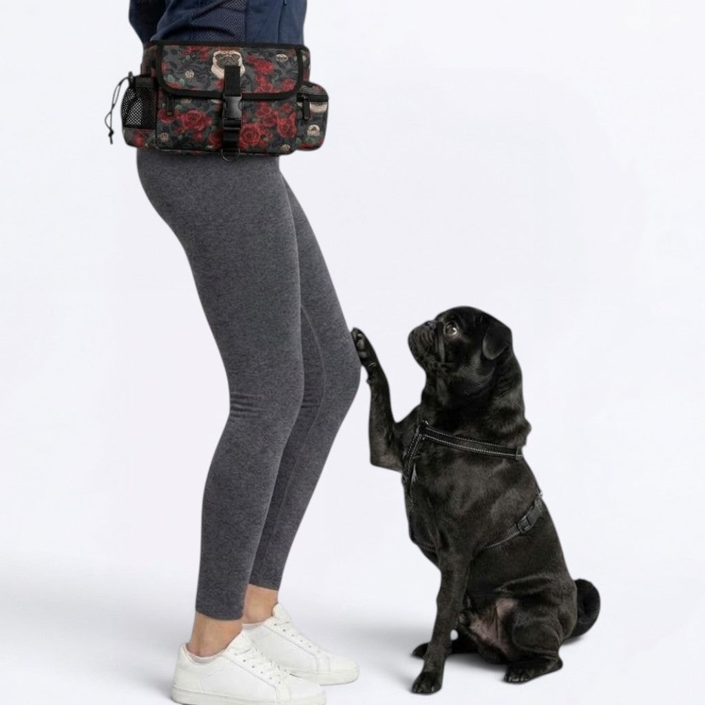 Cleo - Pug Treat Training Pouch | Outdoor Storage Waist Bag
