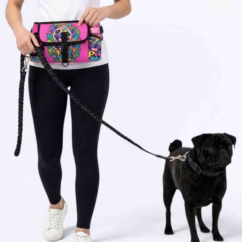 Rosie - Pug Treat Training Pouch | Outdoor Storage Waist Bag