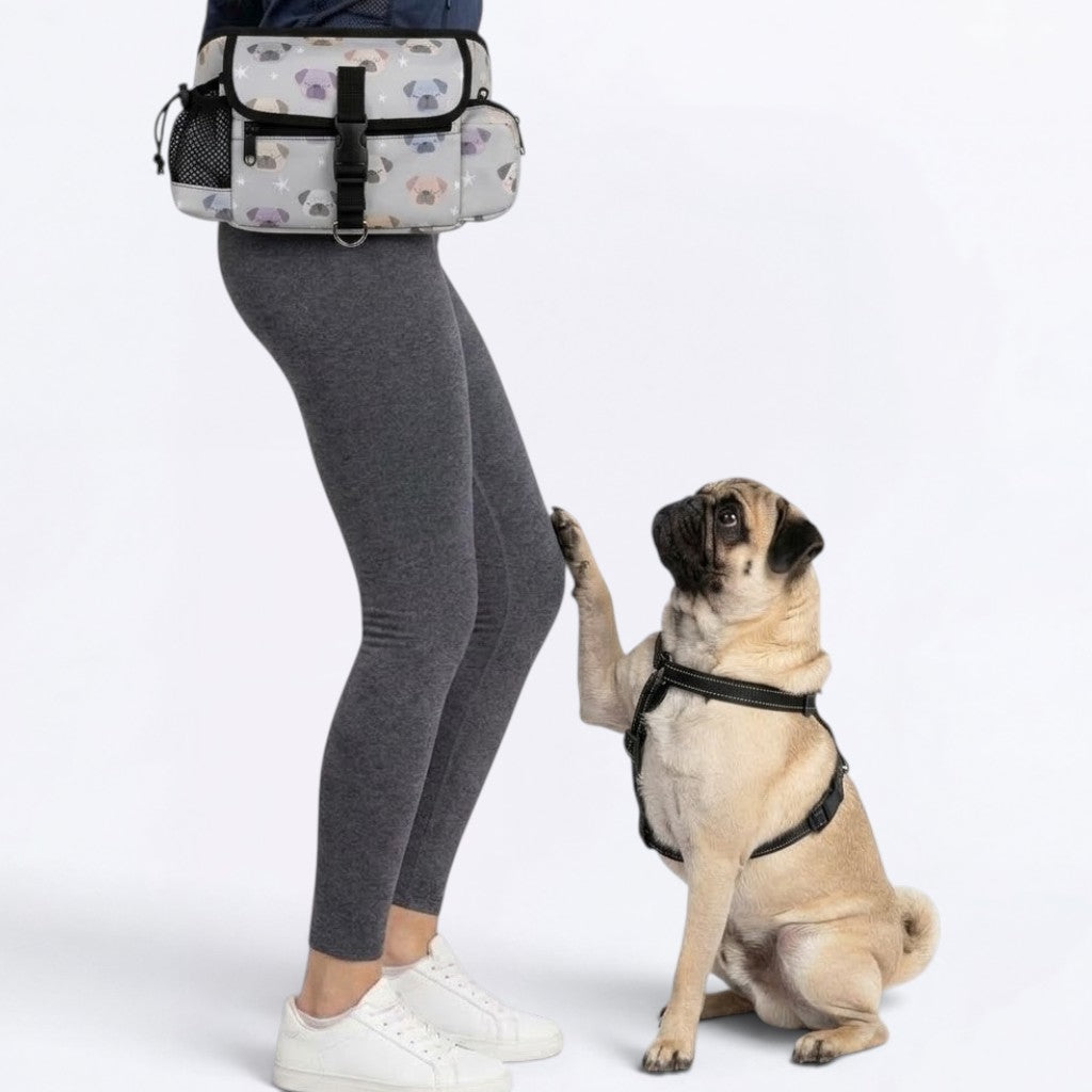 Pixie - Pug Treat Training Pouch | Portable Bait Bag with Waist Clip