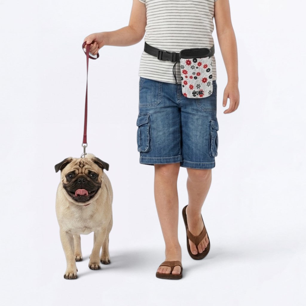 Ginger - Pug Treat Training Pouch | Portable Bait Bag with Waist Clip