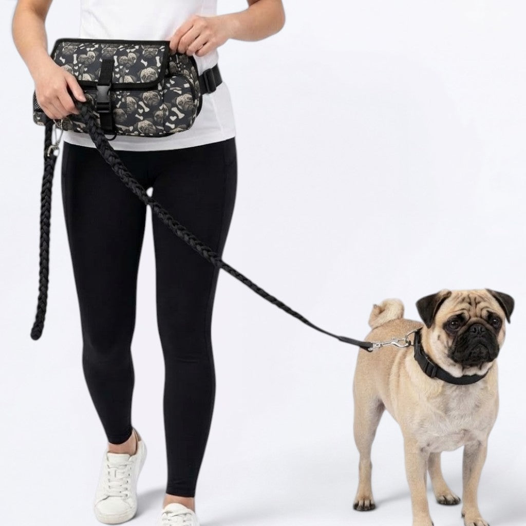 Finn - Pug Treat Training Pouch | Outdoor Storage Waist Bag