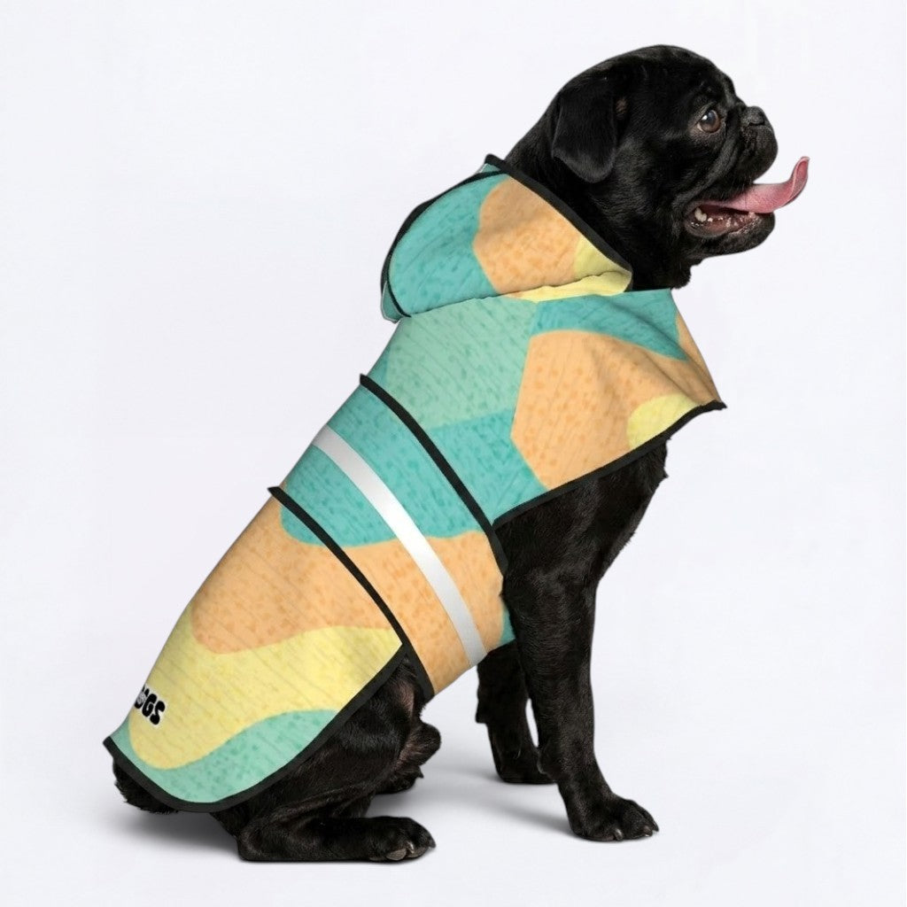 Onyx  - Reflective Pug Poncho
