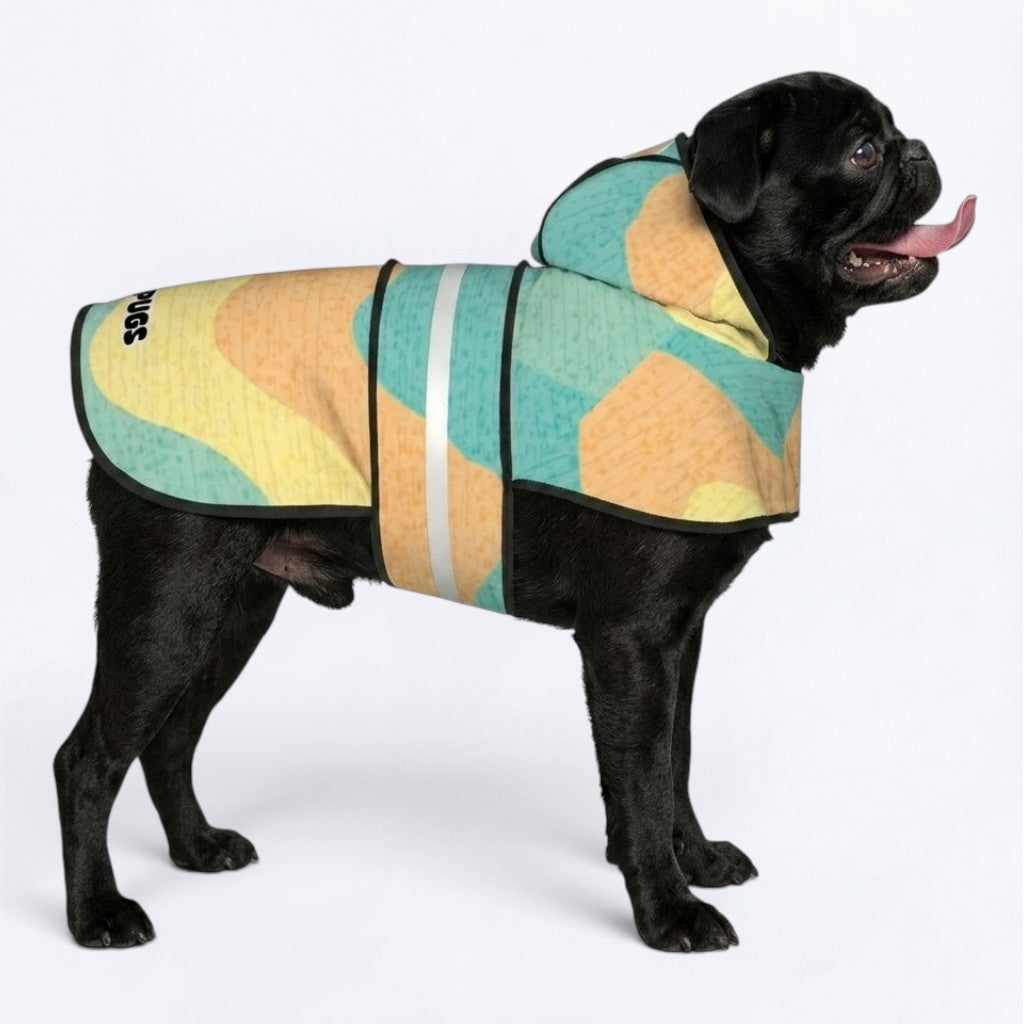 Onyx  - Reflective Pug Poncho