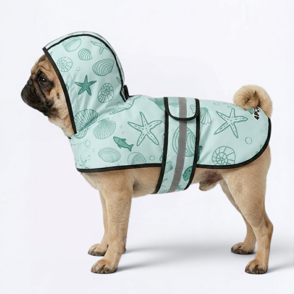 Mochi - Reflective Pug Poncho