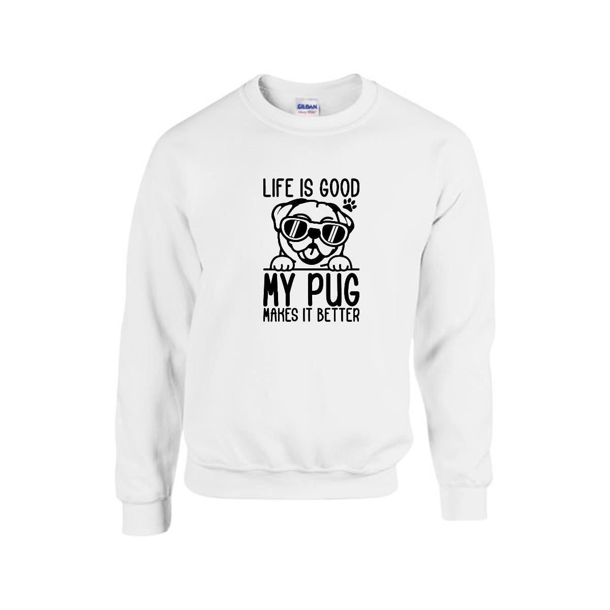 Buttercup - Unisex Cotton Sweater for Pug Lovers