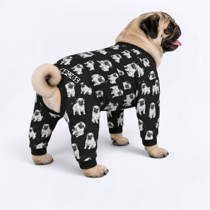 Hazel - Matching Dog Pajamas | Soft Stretchy Pet Onesie Sleepwear.