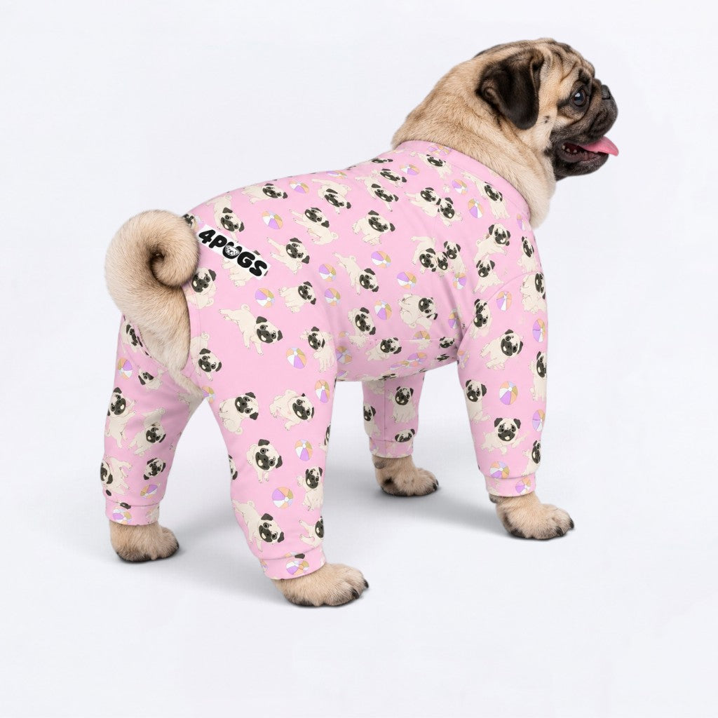 Dolly - Matching Dog Pajamas | Soft Stretchy Pet Onesie Sleepwear.