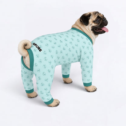 Sunny - Matching Dog Pajamas | Soft Stretchy Pet Onesie Sleepwear.