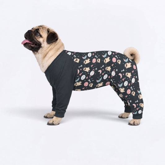 Mia - Matching Dog Pajamas | Soft Stretchy Pet Onesie Sleepwear.