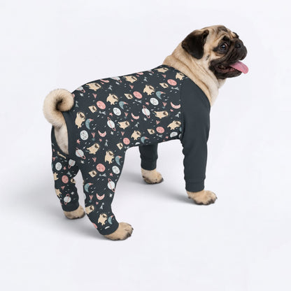 Mia - Matching Dog Pajamas | Soft Stretchy Pet Onesie Sleepwear.
