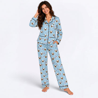Loey - Matching Owner Pajama Set | Unisex Adult Sleepwear.