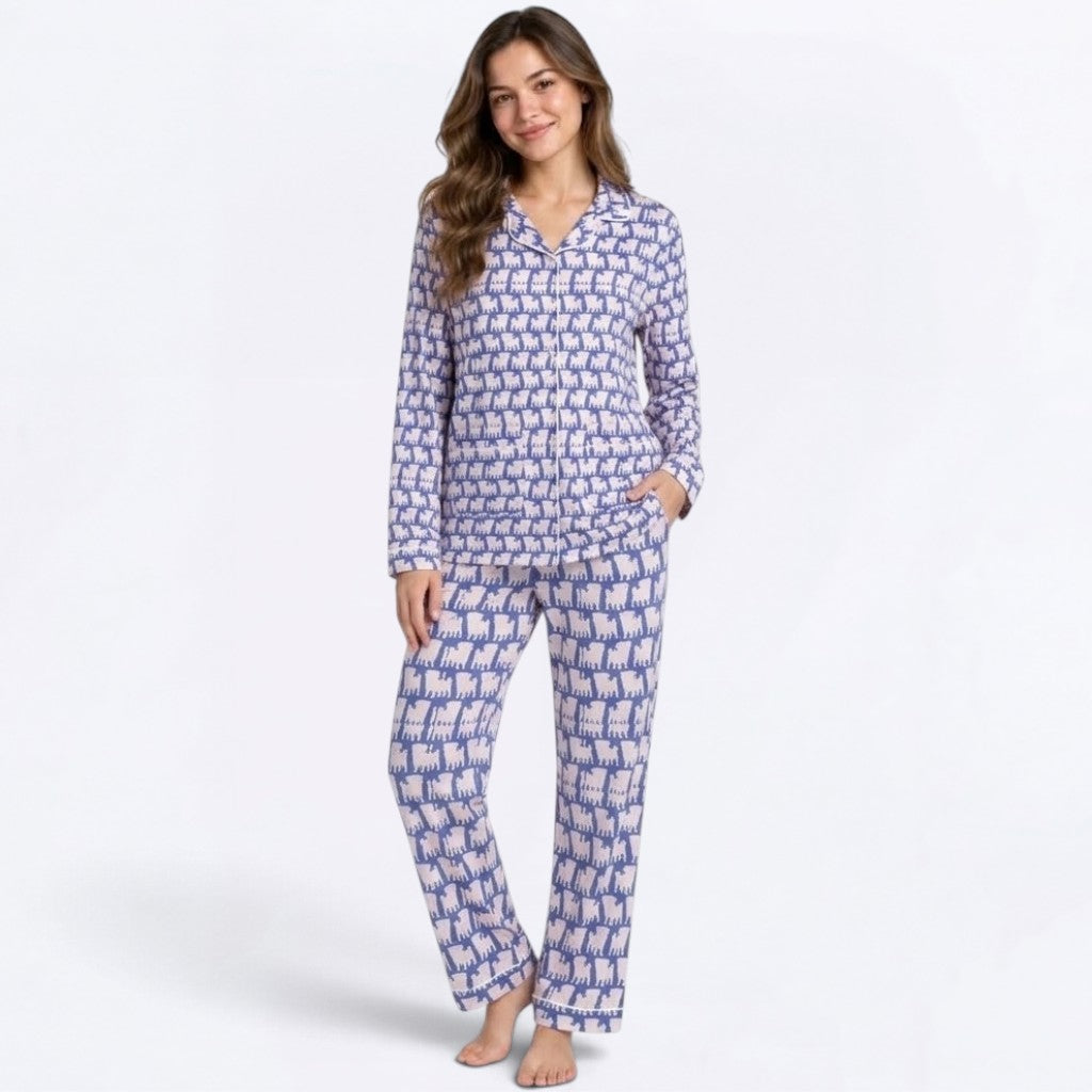 Lulu - Matching Owner Pajama Set | Unisex Adult Sleepwear.