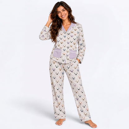 Zoey - Matching Owner Pajama Set | Unisex Adult Sleepwear.