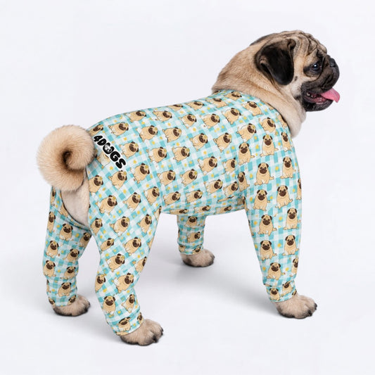 Toby - Matching Dog Pajamas | Soft Stretchy Pet Onesie Sleepwear.