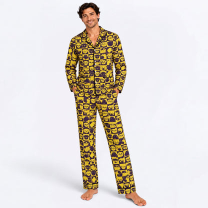 Theo - Matching Owner Pajama Set | Unisex Adult Sleepwear.