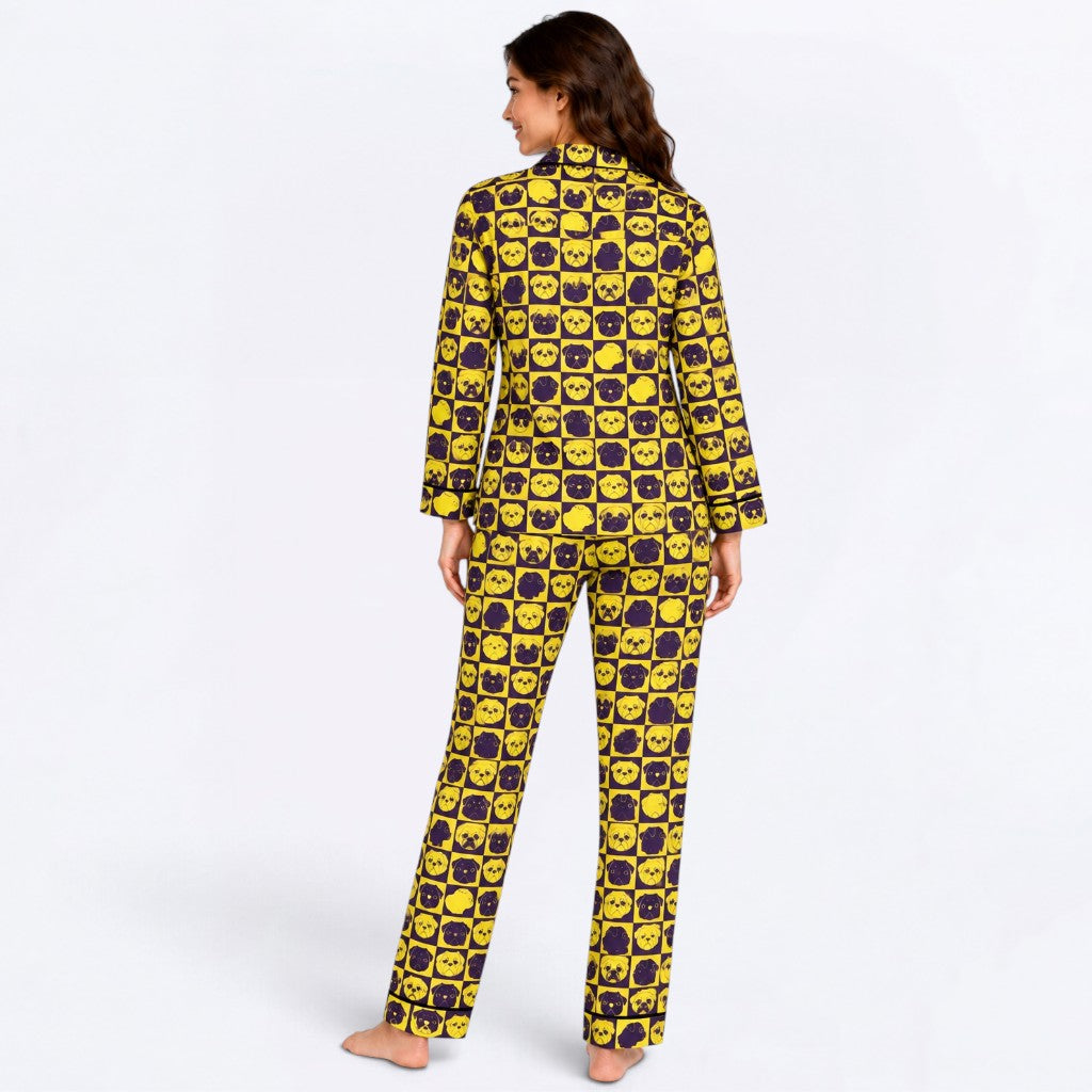 Theo - Matching Owner Pajama Set | Unisex Adult Sleepwear.