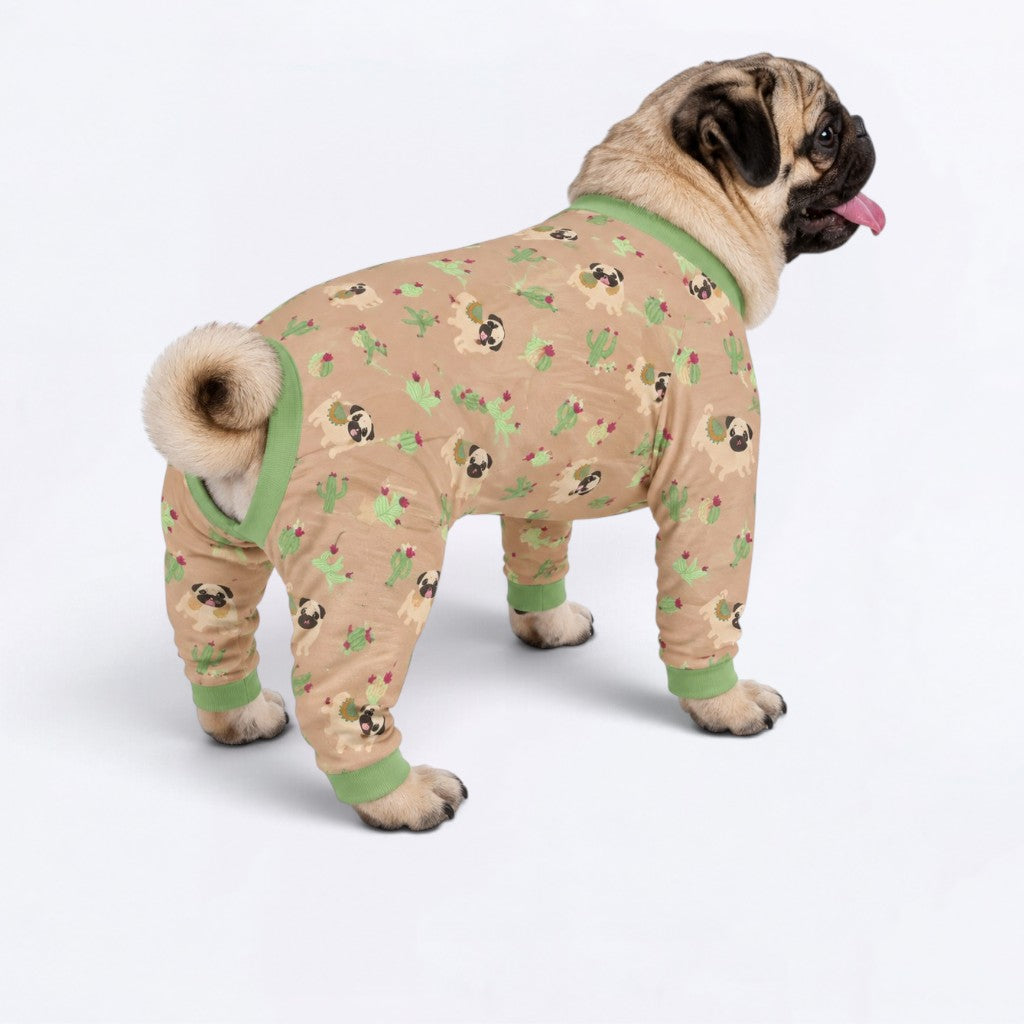 Ginger - Matching Dog Pajamas | Soft Stretchy Pet Onesie Sleepwear.