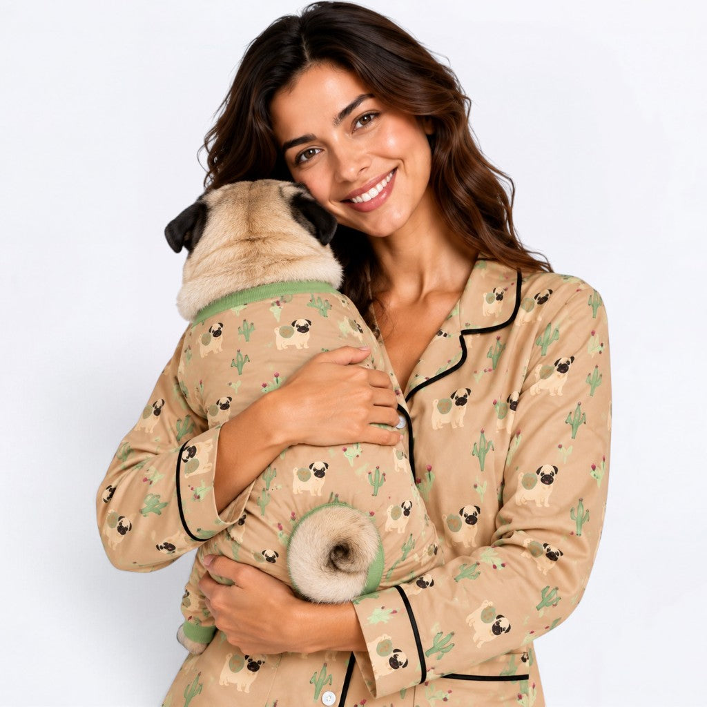 Ginger - Matching Dog Pajamas | Soft Stretchy Pet Onesie Sleepwear.