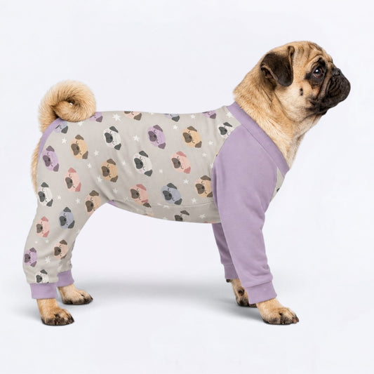 Zoey - Matching Dog Pajamas | Soft Stretchy Pet Onesie Sleepwear.