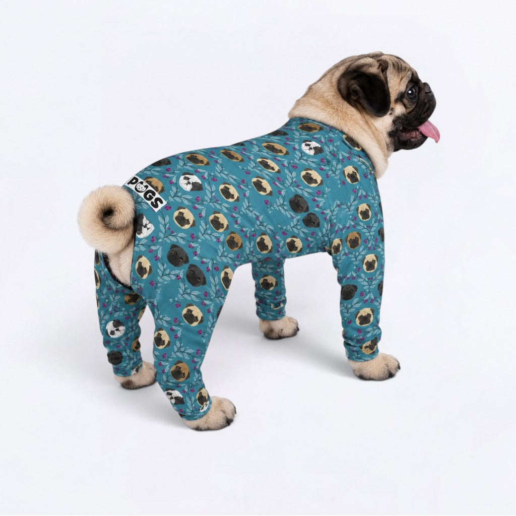 Molly - Matching Dog Pajamas | Soft Stretchy Pet Onesie Sleepwear.