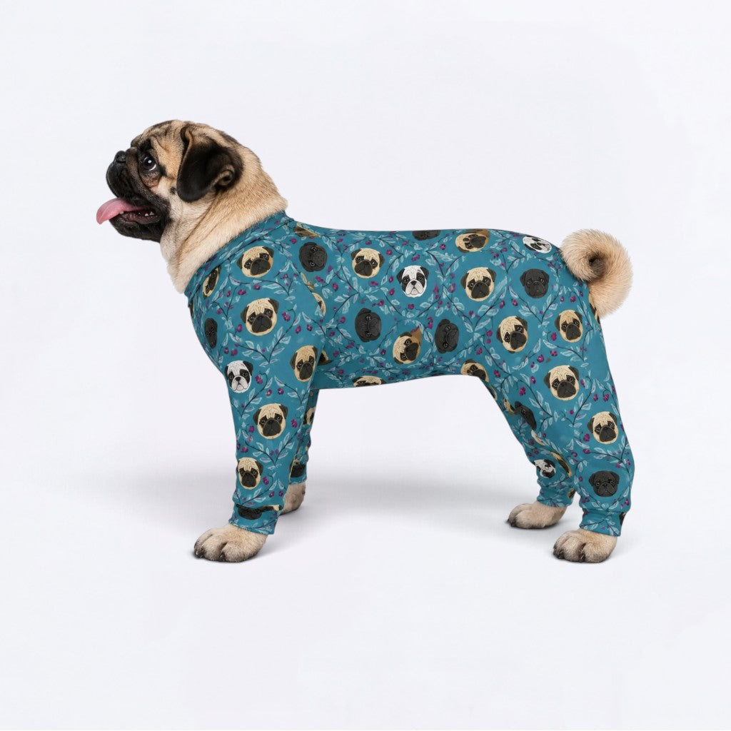 Molly - Matching Dog Pajamas | Soft Stretchy Pet Onesie Sleepwear.