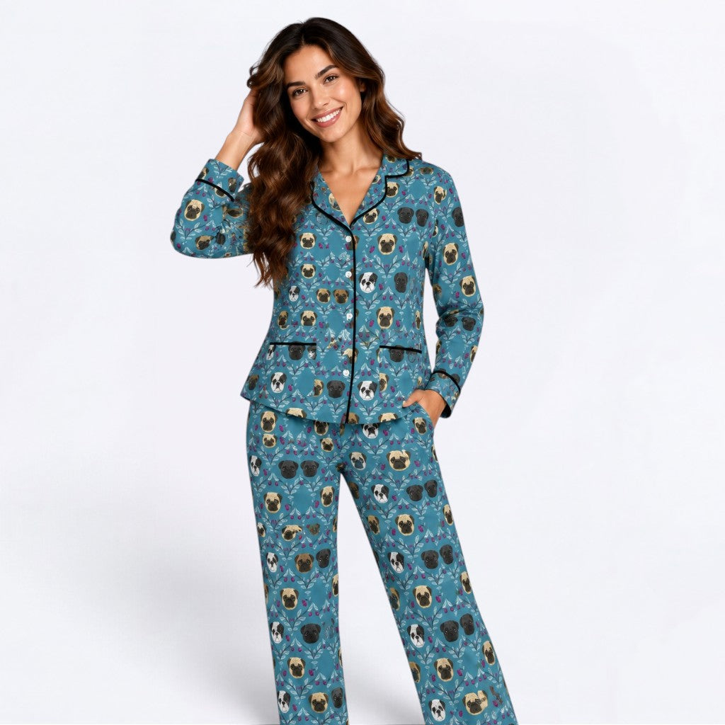 Molly - Matching Owner Pajama Set | Unisex Adult Sleepwear.
