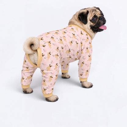 Willow - Matching Dog Pajamas | Soft Stretchy Pet Onesie Sleepwear.