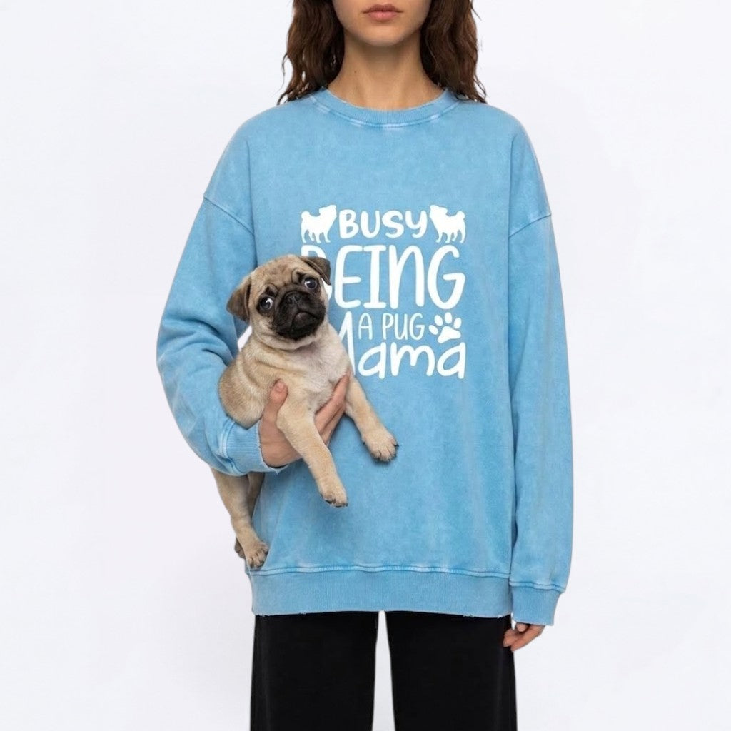 Cleo  - Snow Washed Oversized Sweatshirt