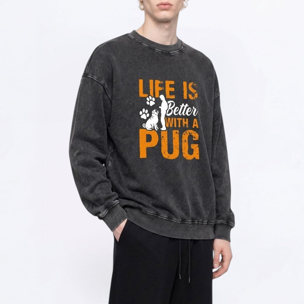 Bruno - Snow Washed Oversized Sweatshirt