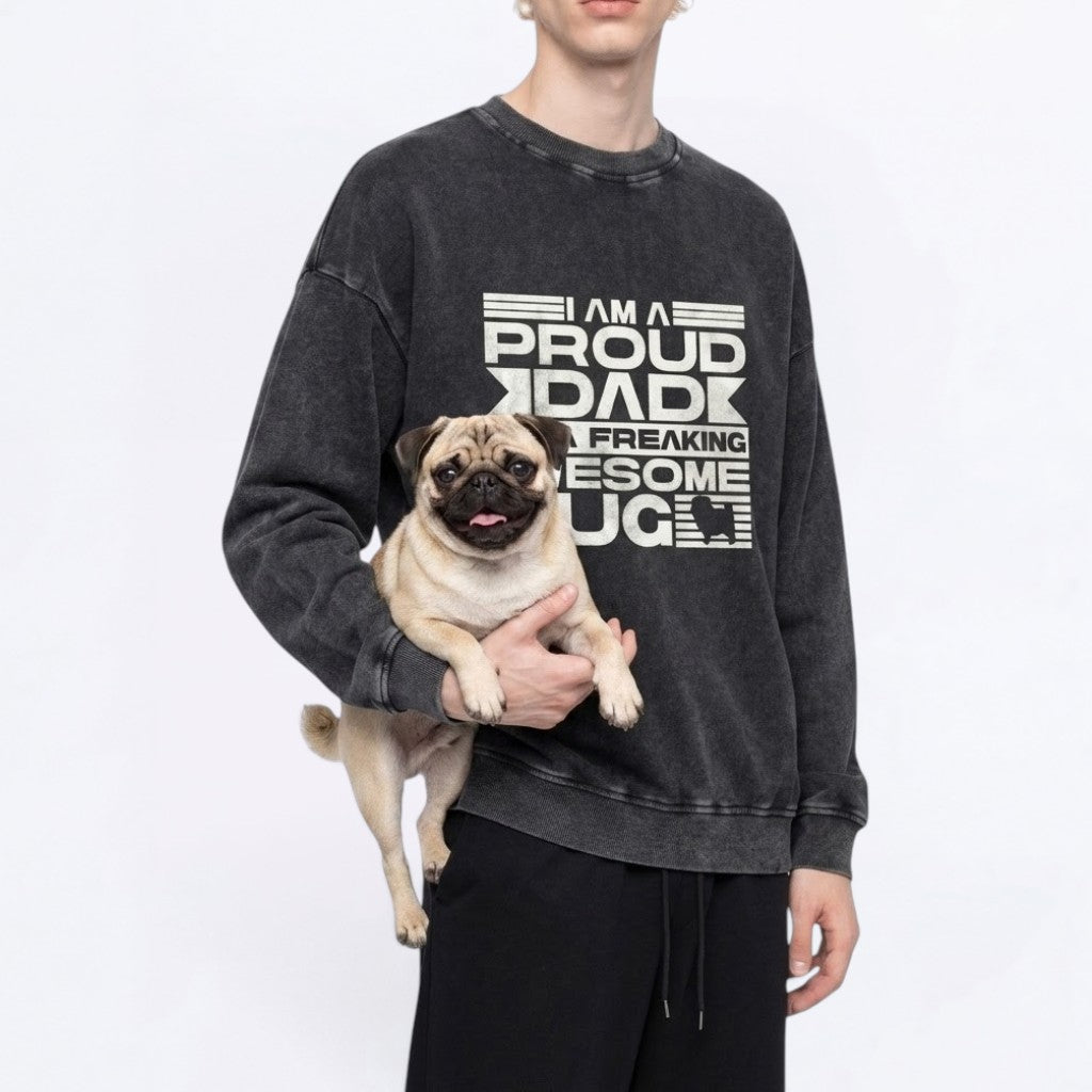 Peanut - Snow Washed Oversized Sweatshirt